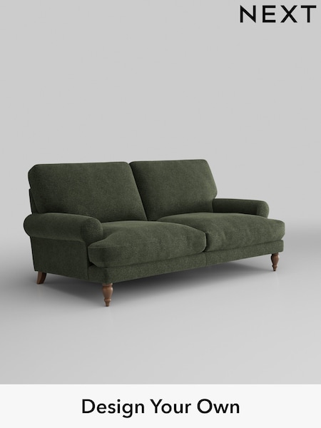 Boucle Chenille/Dark Moss Green Erin Deep Relaxed Sit (AJ2139) | £1,275