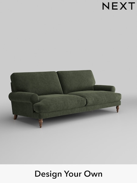 Boucle Chenille/Dark Moss Green Erin Deep Relaxed Sit (AJ2139) | £1,375