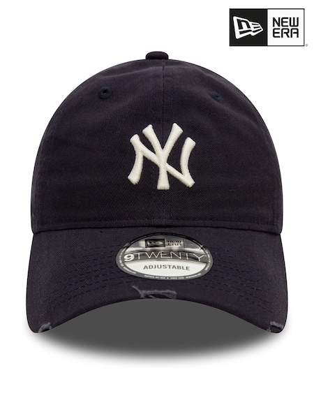 New Era Navy Distressed 9Twenty Neyyan 100% Cotton Hat (AJ2146) | £26