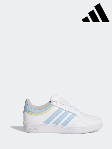adidas White Hoops Mid Trainers (AJ2168) | £30