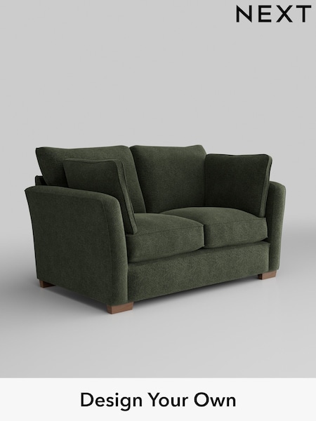 Boucle Chenille/Dark Moss Green Heath Highback (AJ2185) | £1,025