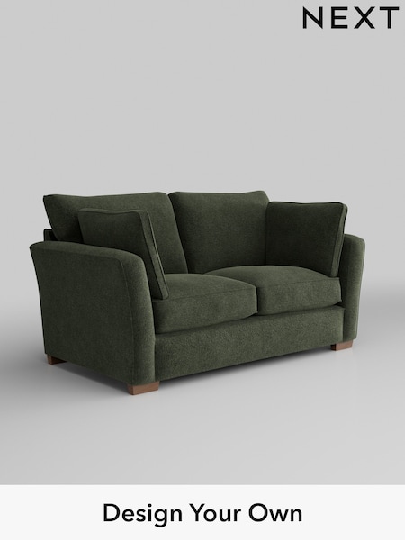 Boucle Chenille/Dark Moss Green Heath Highback (AJ2185) | £1,125