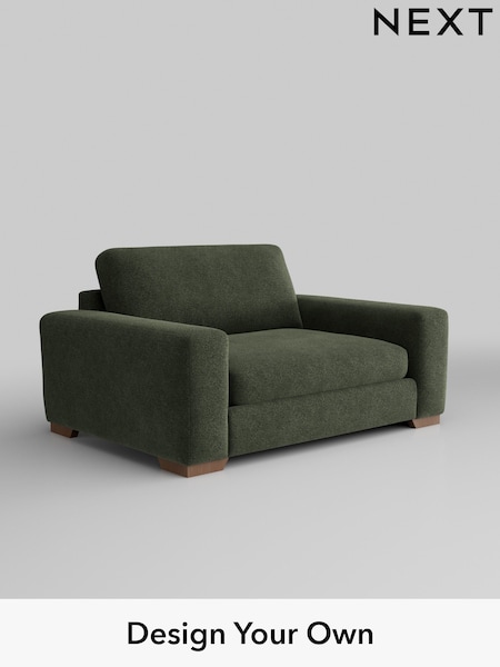 Boucle Chenille/Dark Moss Green Houghton Deep Sit (AJ2198) | £1,175