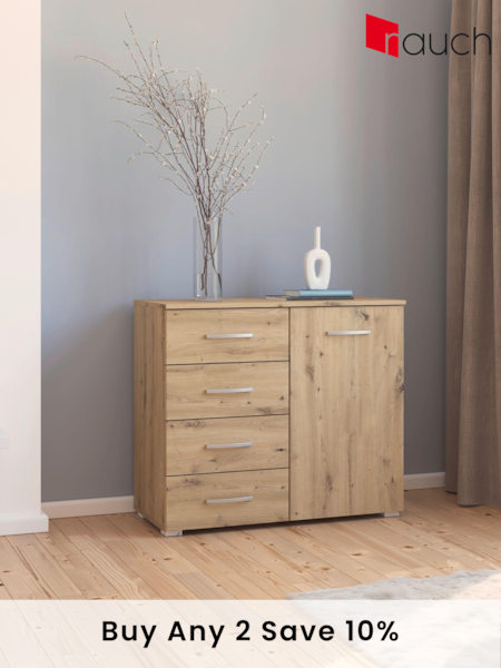 Rauch Natural Reflection Chest of 4 Drawer Drawers (AJ2261) | £320