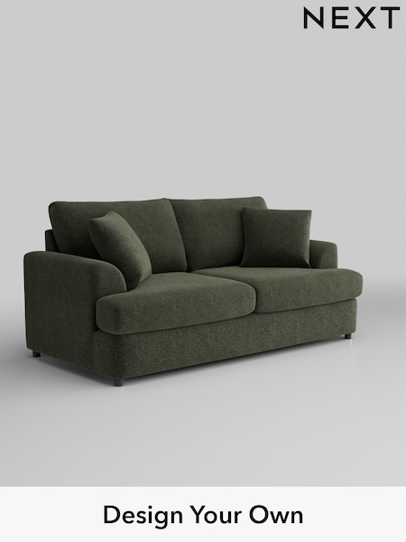 Boucle Chenille/Dark Moss Green Parker Platform (AJ2336) | £1,275