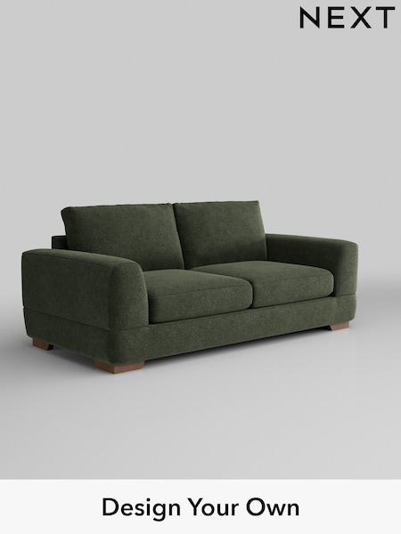 Boucle Chenille/Dark Moss Green Clayton (AJ2375) | £1,225