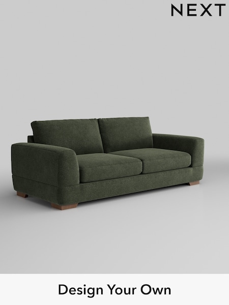 Boucle Chenille/Dark Moss Green Clayton (AJ2375) | £1,325