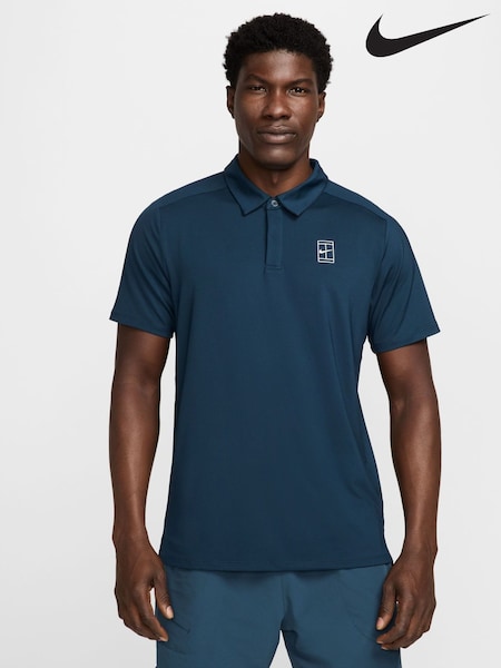 Nike Armory Navy Court Advantage Dri-FIT Tennis Polo Shirt (AJ2442) | £60
