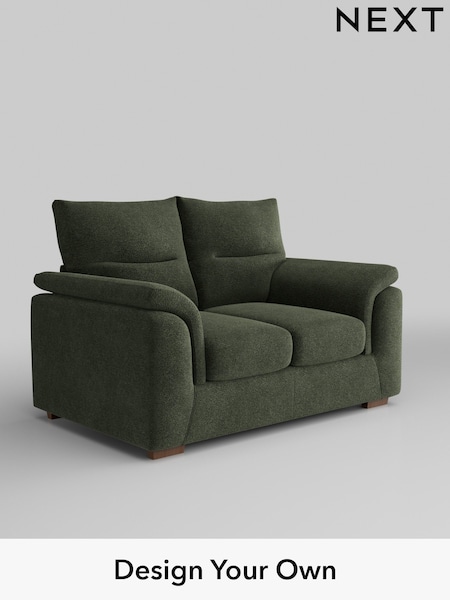 Boucle Chenille/Dark Moss Green Hayden Highback (AJ2455) | £1,025