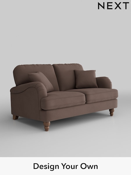 Plush Velvet Easy Clean/Dark Warm Chocolate Brown Lilly Ii (AJ2461) | £850