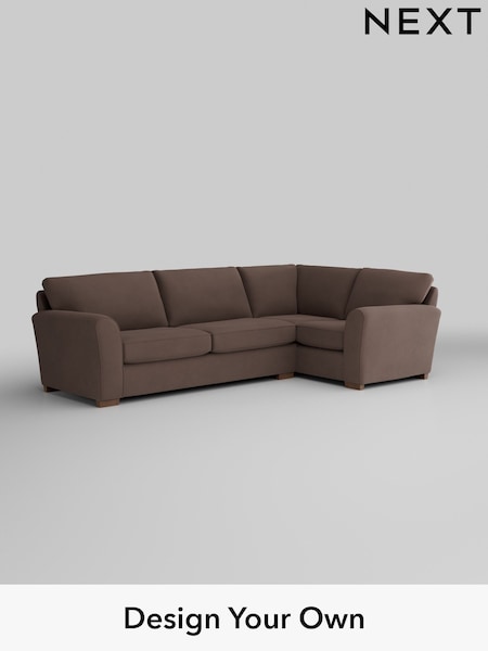 Plush Velvet Easy Clean/Dark Warm Chocolate Brown Michigan Ii (AJ2477) | £1,675