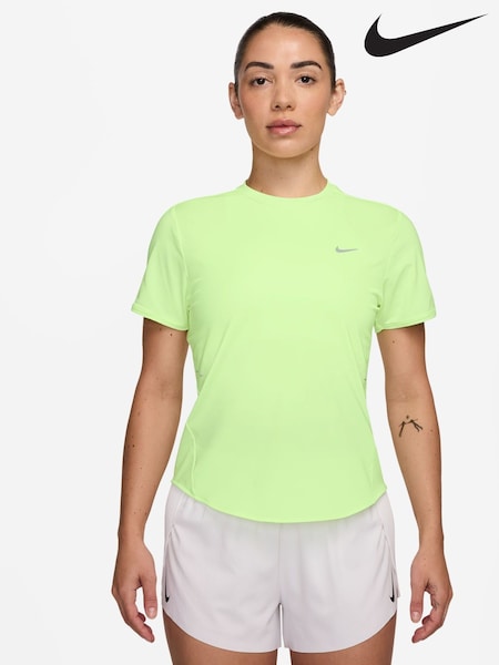 Nike Lime Green Swift Dri-FIT Short Sleeve Running Top (AJ2520) | £40