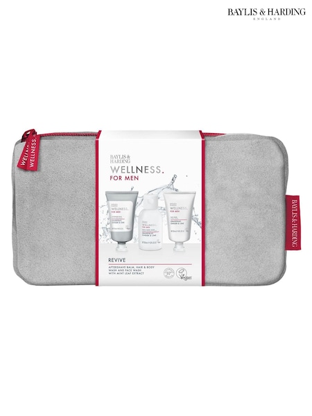 Baylis & Harding Wellness For Men Revived & Ready Wash Bag Gift Set (AJ2800) | £20