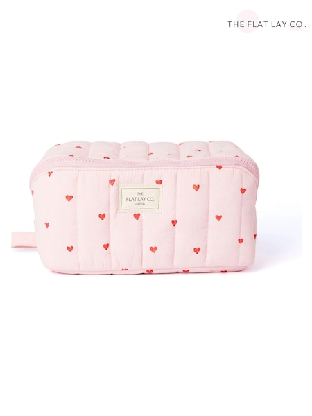 The Flat Lay Co. Marshmallow Open Flat Box Makeup Bag (AJ3165) | £25