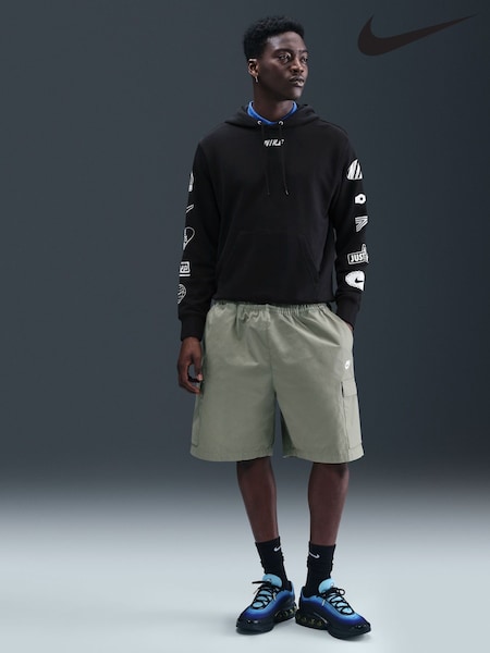 Nike Black Club French Terry Cyle Print Hoodie (AJ3674) | £65