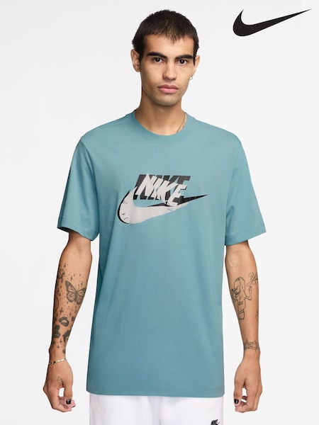 Nike Denim Turquoise Sportswear T-Shirt (AJ3728) | £28