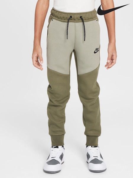 Nike Medium Olive Green Tech Fleece Joggers (AJ3911) | £60