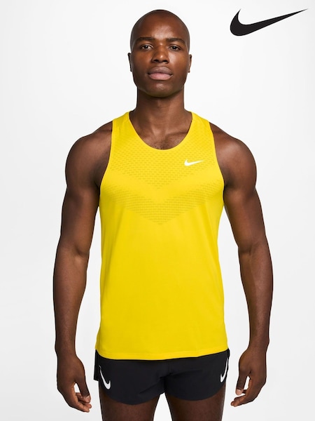 Nike Lightening Yellow Stride Dri-FIT ADV Running Vest Top (AJ3977) | £38