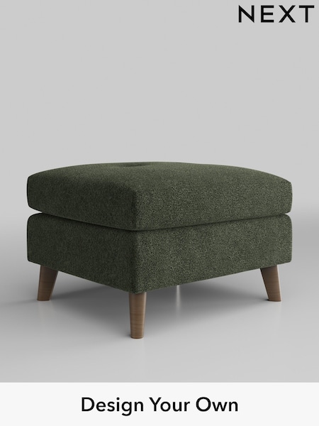 Boucle Chenille/Dark Moss Green Wilson Buttoned Back (AJ4045) | £350
