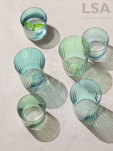 LSA International Set of 4 Jade Gems Tumblers 560ml Assorted (AJ4101) | £45