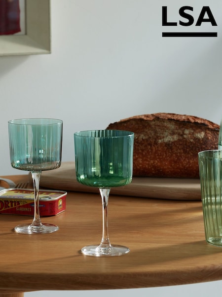 LSA International Jade Gems Assorted Set of 250ml Wine Glasses (AJ4137) | £50