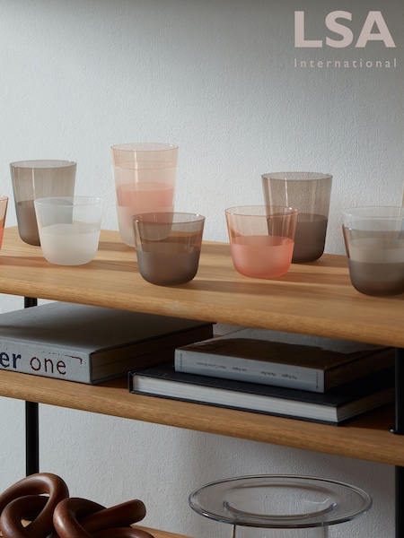 LSA International Set of 2 Coral Arc Contrast Tumblers 380ml (AJ4145) | £20
