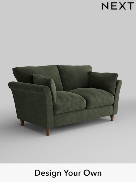Boucle Chenille/Dark Moss Green Hartley Relaxed Sit (AJ4165) | £1,075