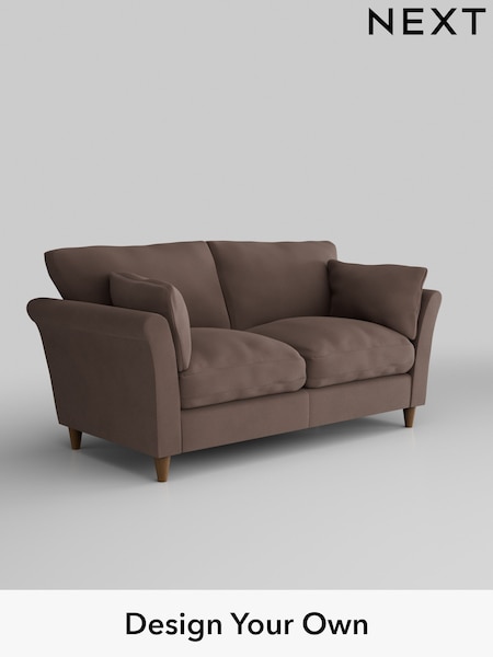 Plush Velvet Easy Clean/Dark Warm Chocolate Brown Hartley Relaxed Sit (AJ4167) | £1,175