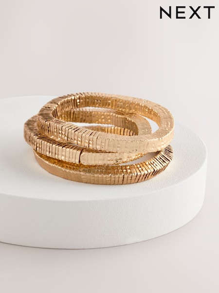 Gold Tone Stretch Bracelet (AJ4186) | £18