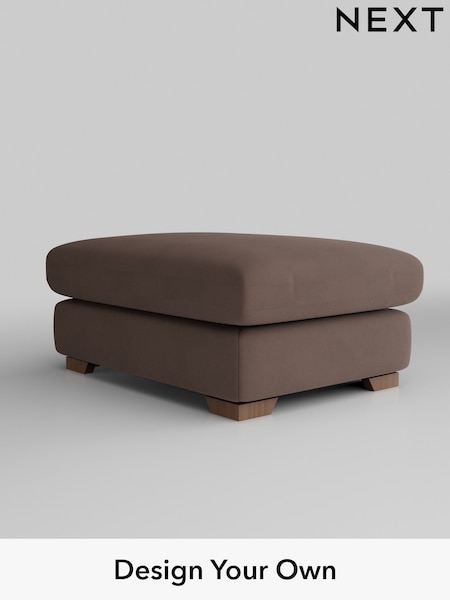 Plush Velvet Easy Clean/Dark Warm Chocolate Brown N. Premium The Snuggle Grand (AJ4225) | £599