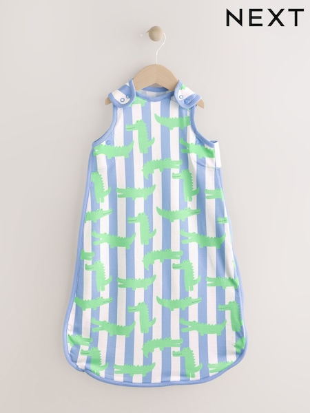 Crocodile Stripe Baby 0.5 Tog 100% Cotton Sleep Bag (AJ4563) | £18 - £22