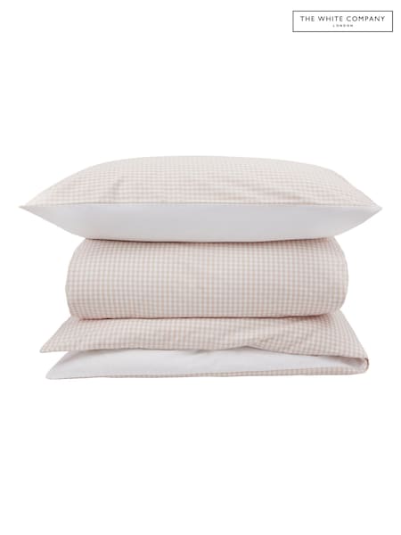 The White Company Pink 100% Cotton Star Single Fitted Sheet (AJ4573) | £28