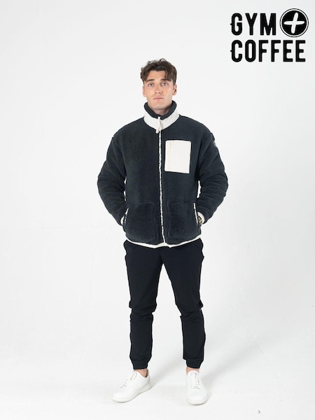 Gym + Coffee Grey Industry Fleece Jacket (AJ4846) | £80