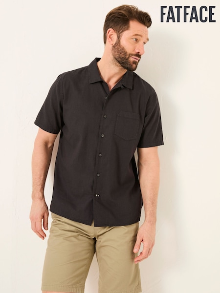 FatFace Bugle Black Linen Cotton Shirt (AJ5291) | £42