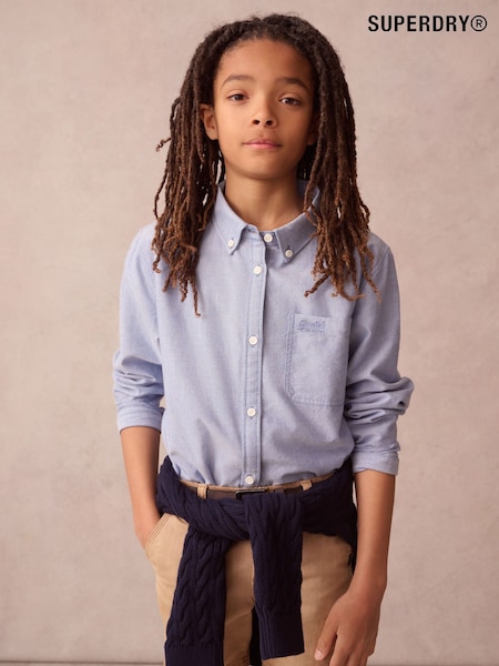 Superdry Blue Oxford Shirt (AJ5393) | £22 - £28