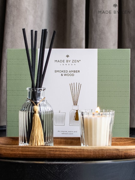 Made by Zen Riad Collection Gift Set Smoked Amber And Wood (AJ5501) | £30