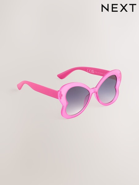 Pink Kids Novelty Butterfly Sunglasses (AJ5514) | £6 - £7