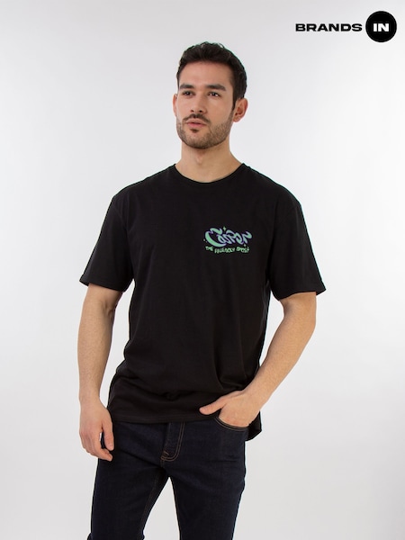 Brands In Black 100% Cotton Casper The Friendly Ghost Mens T-Shirt (AJ5887) | £28