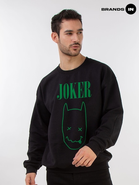 Brands In Black Batman Joker Men Sweatshirt (AJ5895) | £36