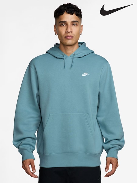 Nike Denim Turquoise Club Pullover Hoodie (AJ6026) | £55