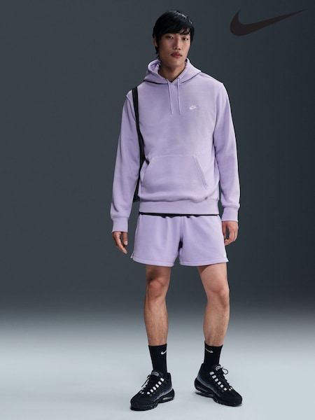 Nike Hydrangea Purple Grey Club Pullover Hoodie (AJ6034) | £55