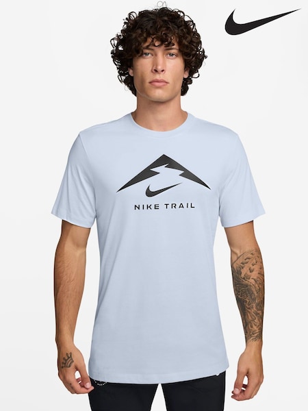 Nike Football Grey Dri-FIT Trail Running T-Shirt (AJ6048) | £33