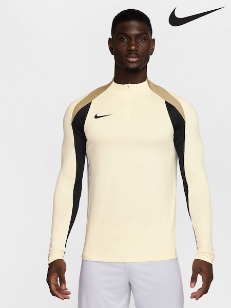 Nike Yellow/Black Dri-FIT Strike Quarter Zip Training Top (AJ6053) | £55
