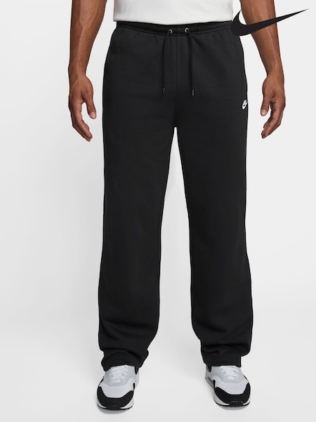 Nike Black Club Fleece Open Hem Joggers (AJ6065) | £50
