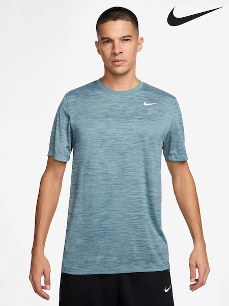 Nike Smokey Blue Dri-FIT Training T-Shirt (AJ6071) | £28