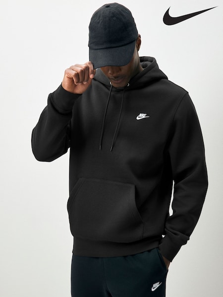 Nike Black Club Pullover Hoodie (AJ6115) | £55