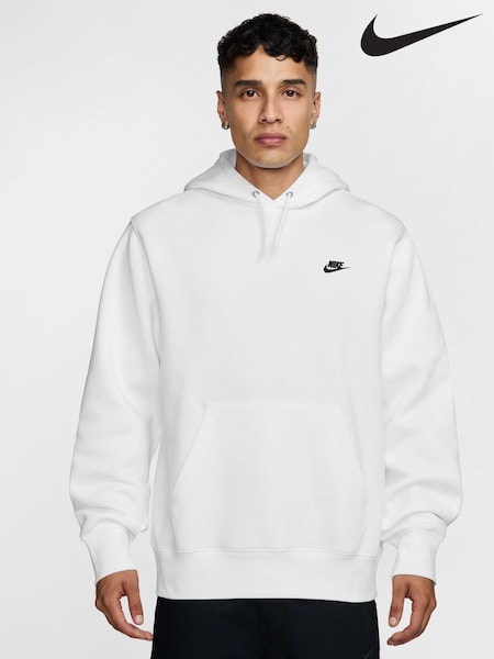 Nike White Club Pullover Hoodie (AJ6137) | £60