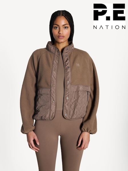 P.E Nation Brown Technique Quilt Jacket (AJ6257) | £110