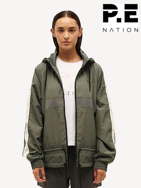 P.E Nation Grey Man Down Jacket (AJ6261) | £150
