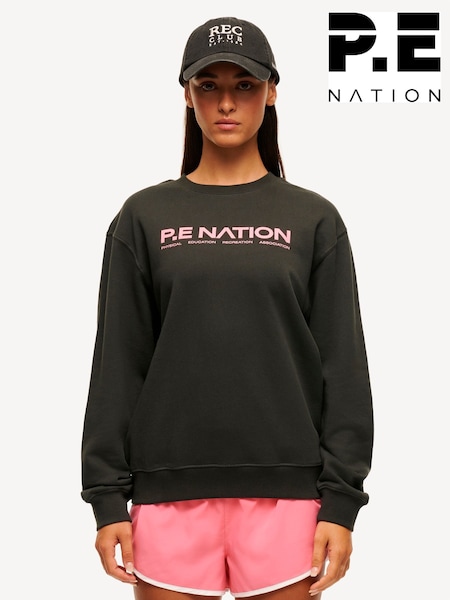 P.E Nation Grey Grey Qualify Sweatshirt (AJ6263) | £80